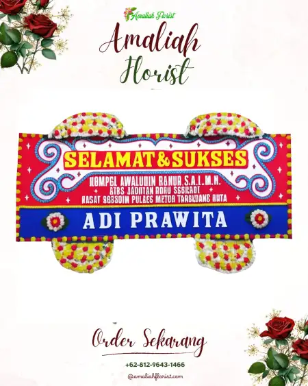 Papan Bunga Ucapan Selamat Gendingan